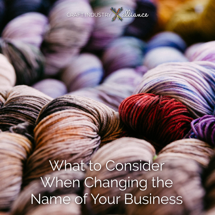 What to Consider When Changing the Name of Your Business - Craft ...